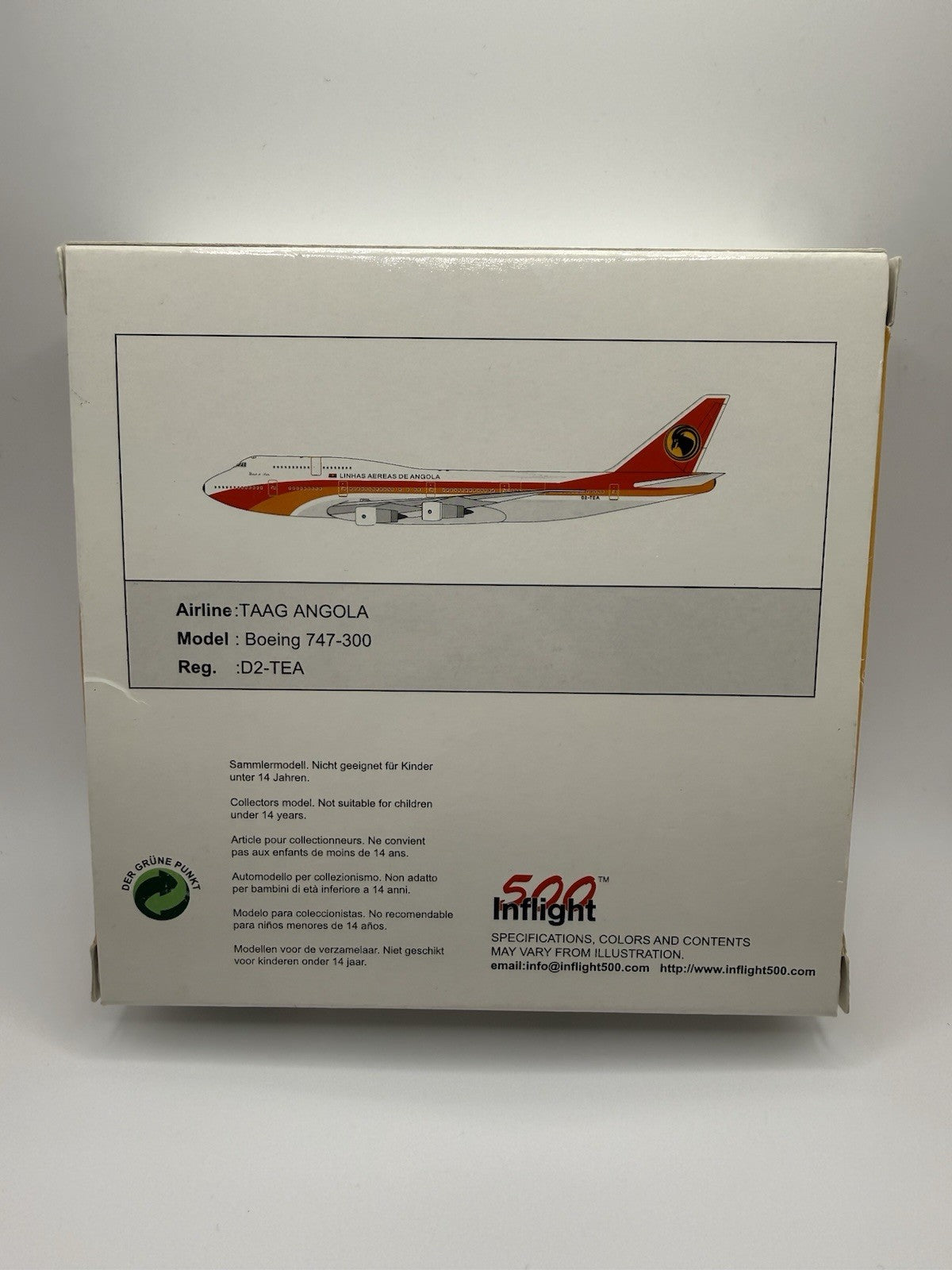 Herpa Wings 1:500 / Inflight500 TAAG Angola 747-300