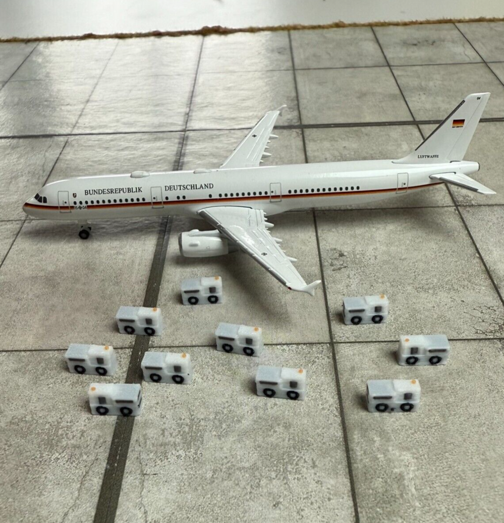 für Herpa Wings 1:500 / 1:400 10x GPU Ground Power Unit GSE / Airport