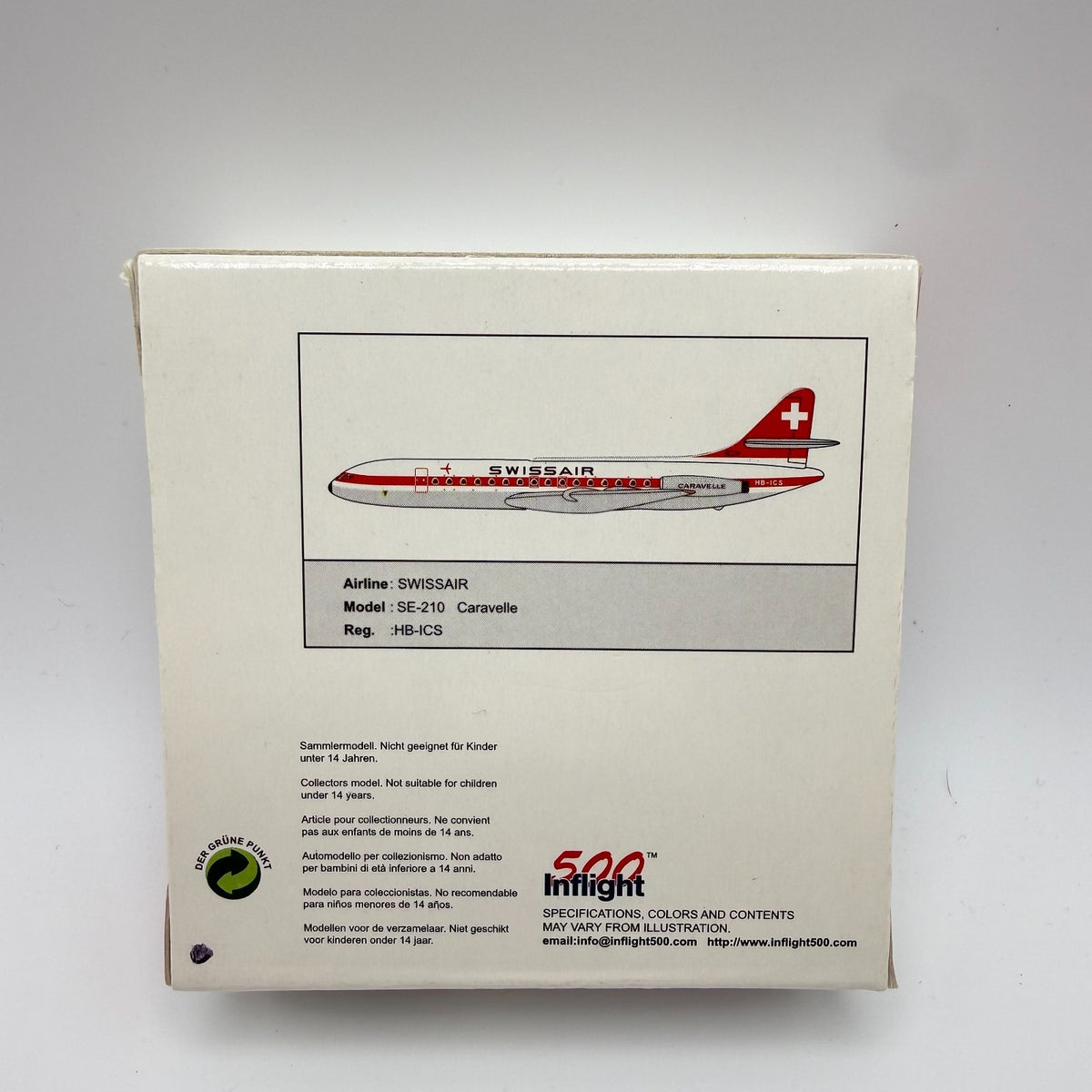 Herpa Wings 1:500 / Inflight500 Swissair SE-210 Caravelle