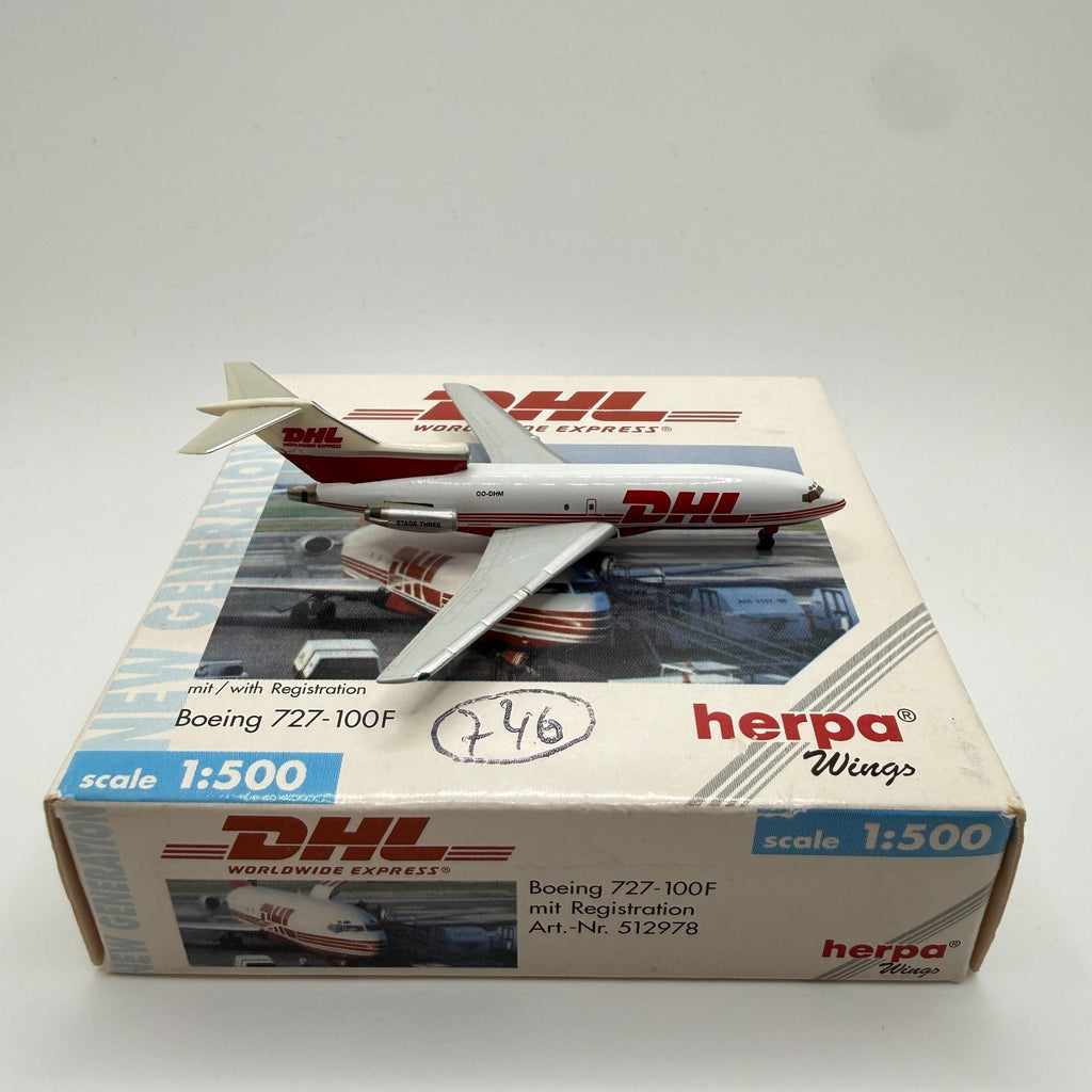 Herpa Wings 1:500 DHL 727-100F