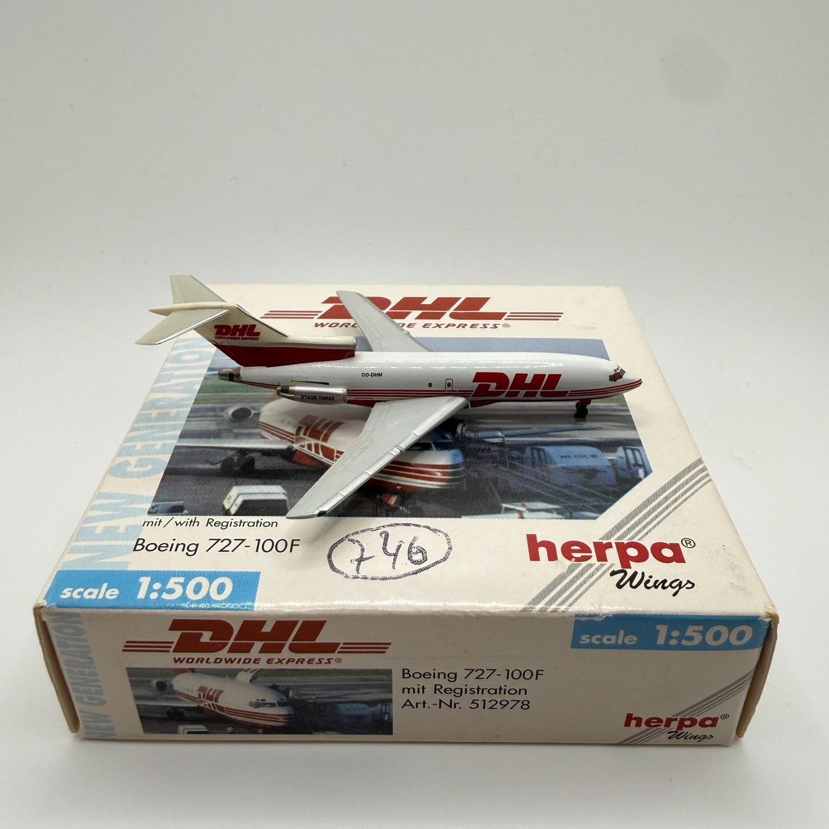 Herpa Wings 1:500 DHL 727-100F