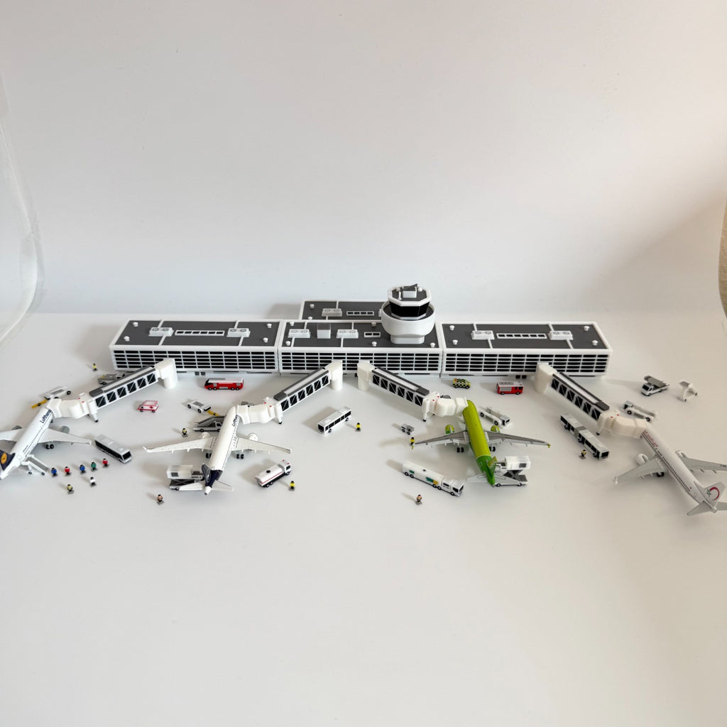 für Herpa Wings 1:500 / 1:400 Regional Airport Bundle Set Flughafen Terminal