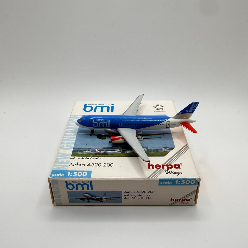 Herpa Wings 1:500 BMI British Midland A320
