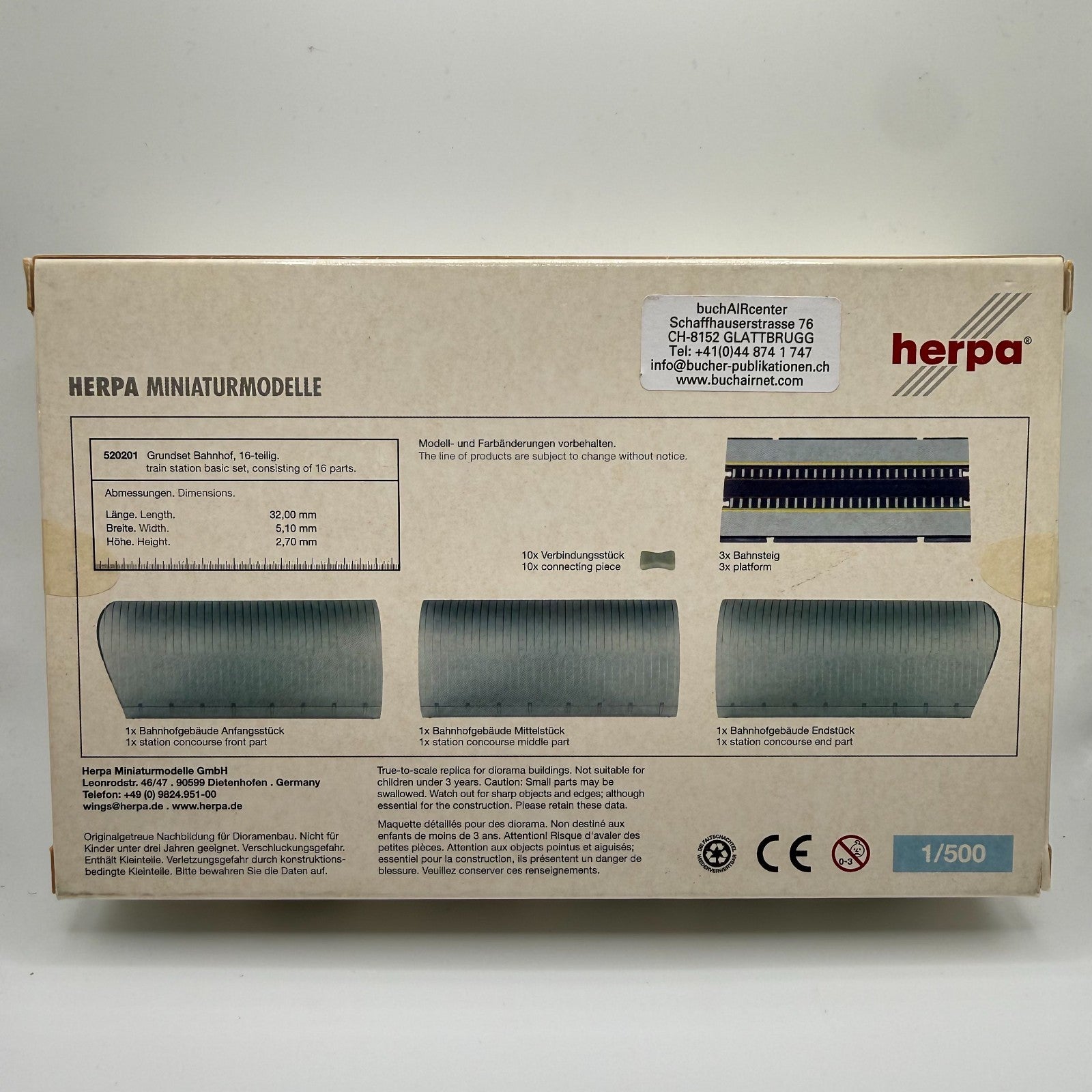 Herpa Wings 1:500 Grundset Bahnhof / Train station