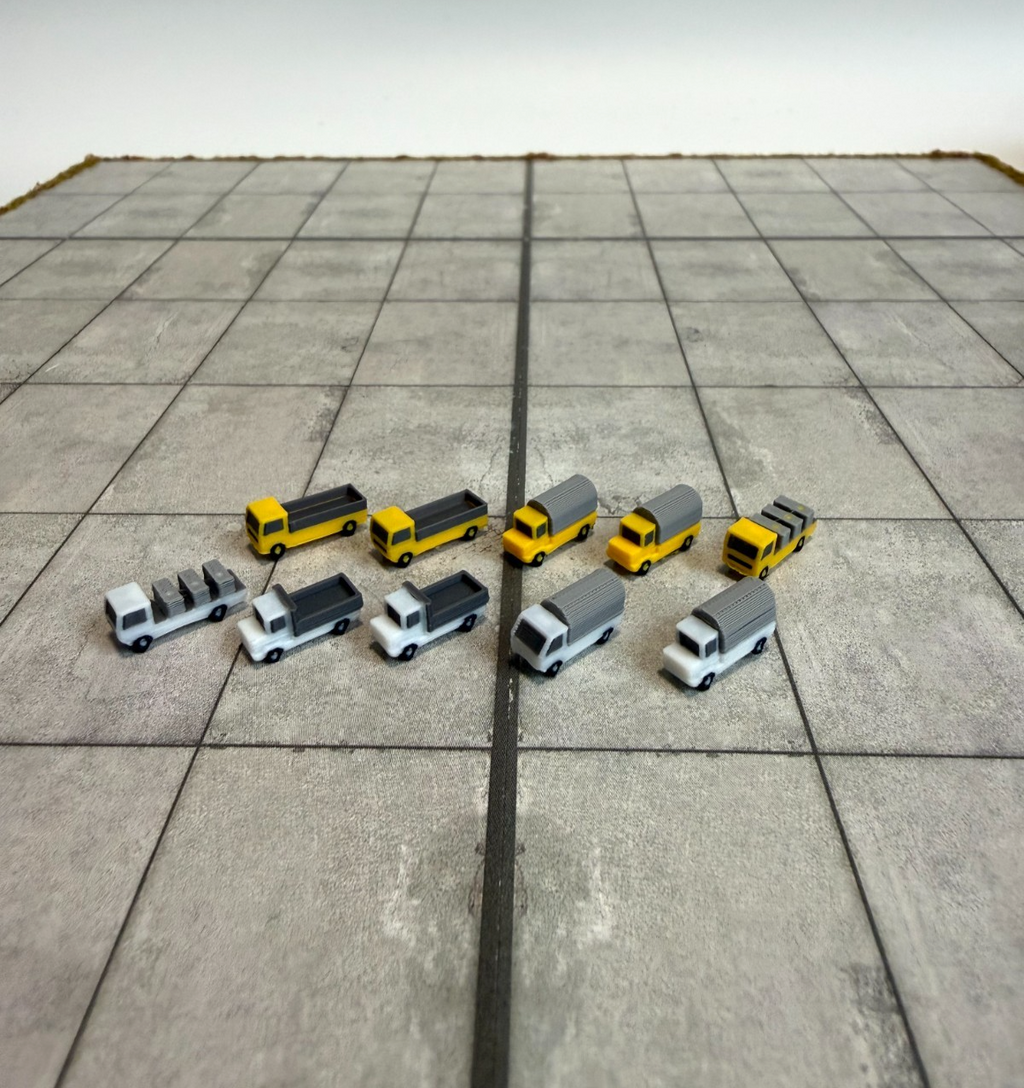 für Herpa Wings 1:500 / 1:400 12x LKW Trucks GSE  / Airport Accessoires