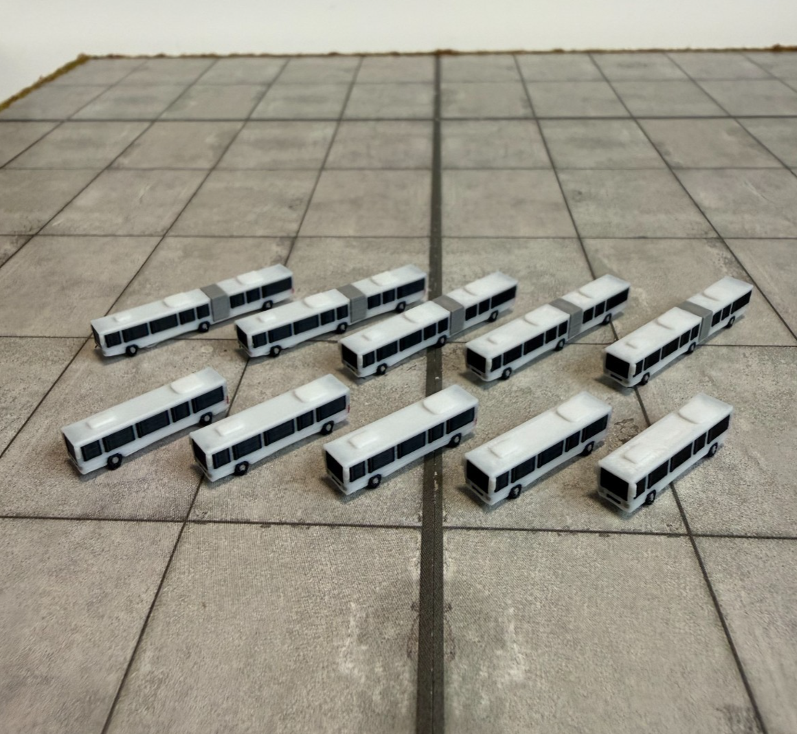 für Herpa Wings 1:500 / 1:400 10x Airport Bus  GSE / Airport Accessoires