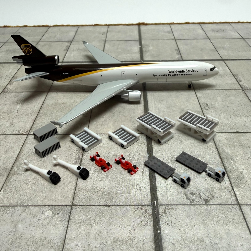 für Herpa Wings 1:500 / 1:400 Special Cargo Set / GSE