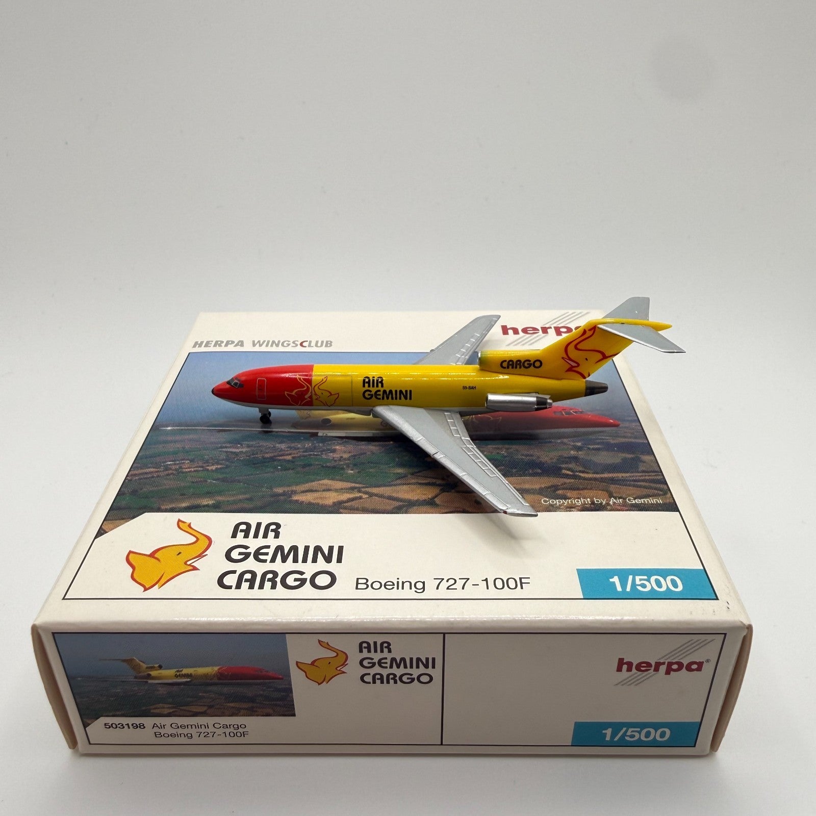Herpa Wings 1:500 Air Gemini Cargo 727-100F