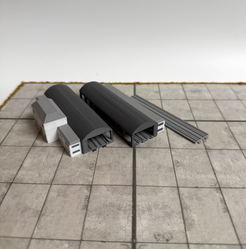 für Herpa Wings 1:500 Zug Train station Bahnhof / Airport Accessoires