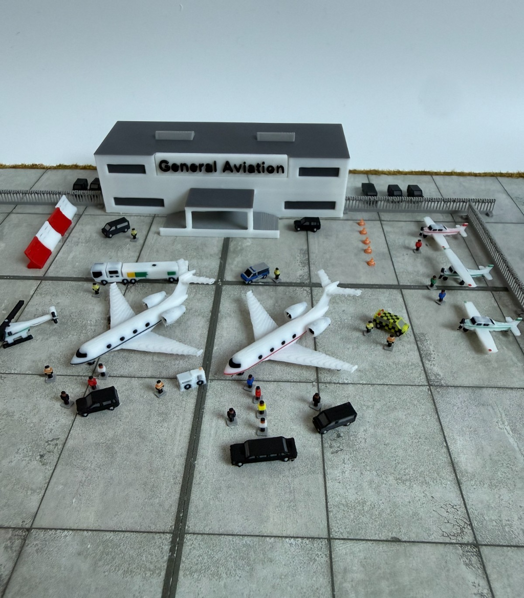 für Herpa 1:500 8x General Aviation Airplanes Cessna Piper  Helicopter GSE