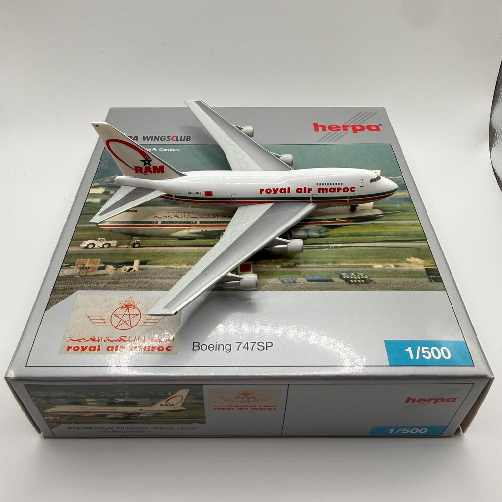 Herpa Wings 1:500 Royal Air Maroc 747SP