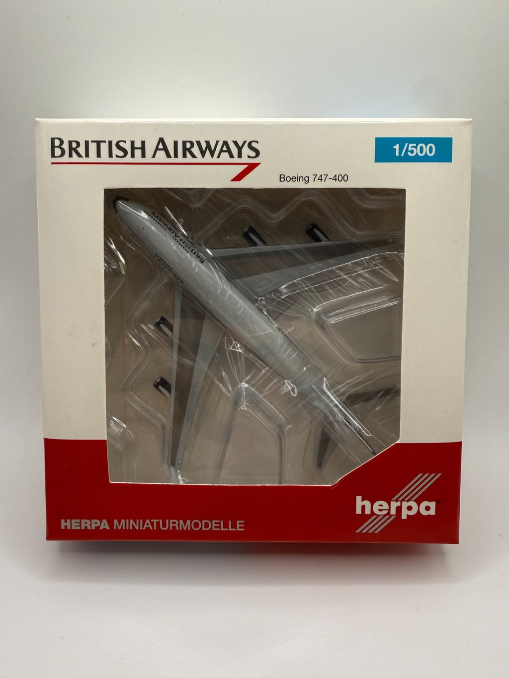 Herpa Wings 1:500 British Airways 747-400 old livery