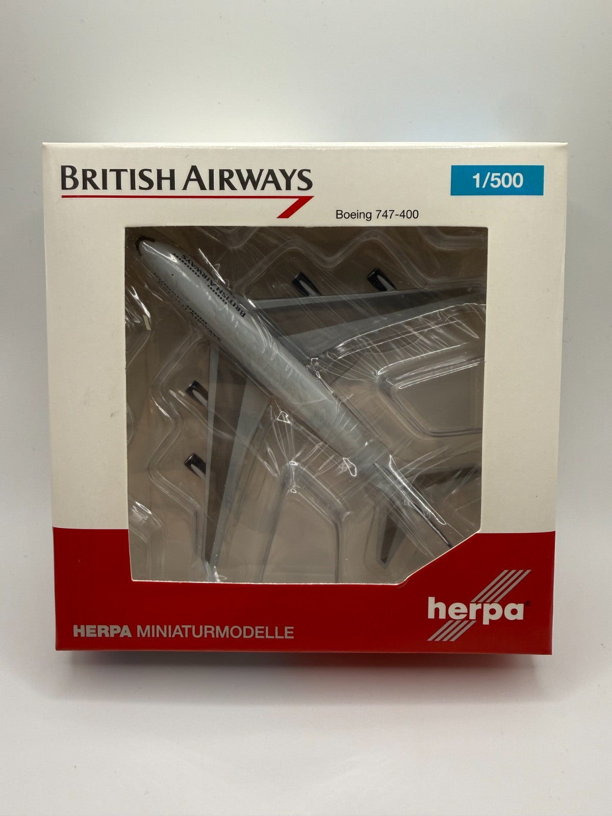 Herpa Wings 1:500 British Airways 747-400 old livery