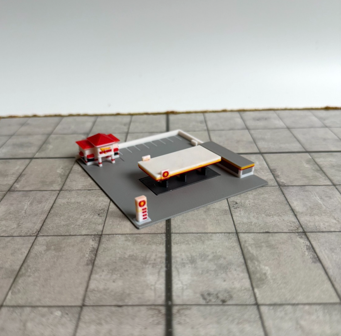 für Herpa Wings 1:500 Tankstelle Petrol Station Restaurant  / Airport Accessoire