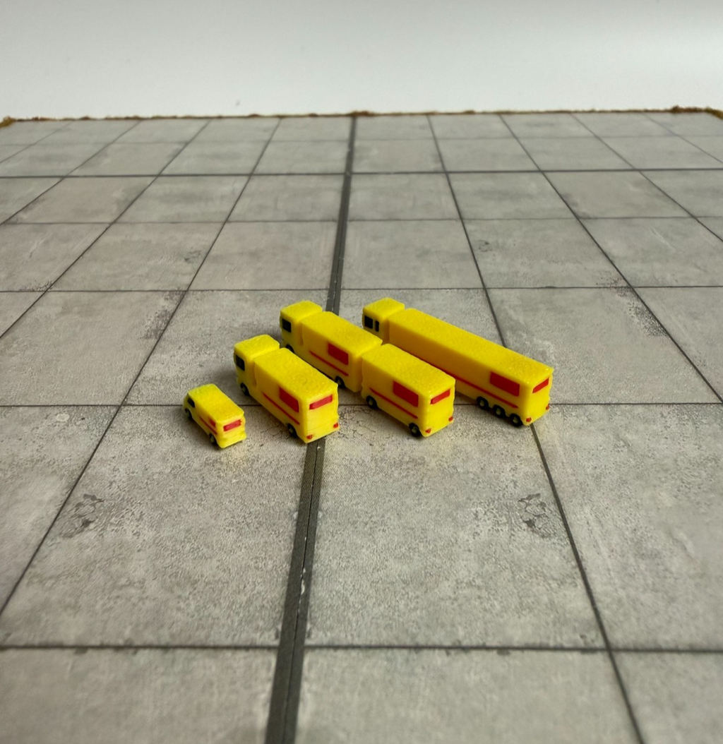 für Herpa Wings 1:500 / 1:400 12x LKW Trucks Van Cargo / Airport Accessoires GSE