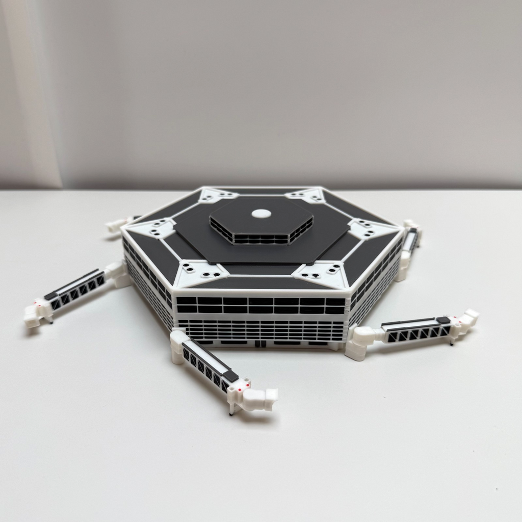 für Herpa Wings 1:500 / 1:400 Hexagon Terminal + Jet bridges Flughafen Airport