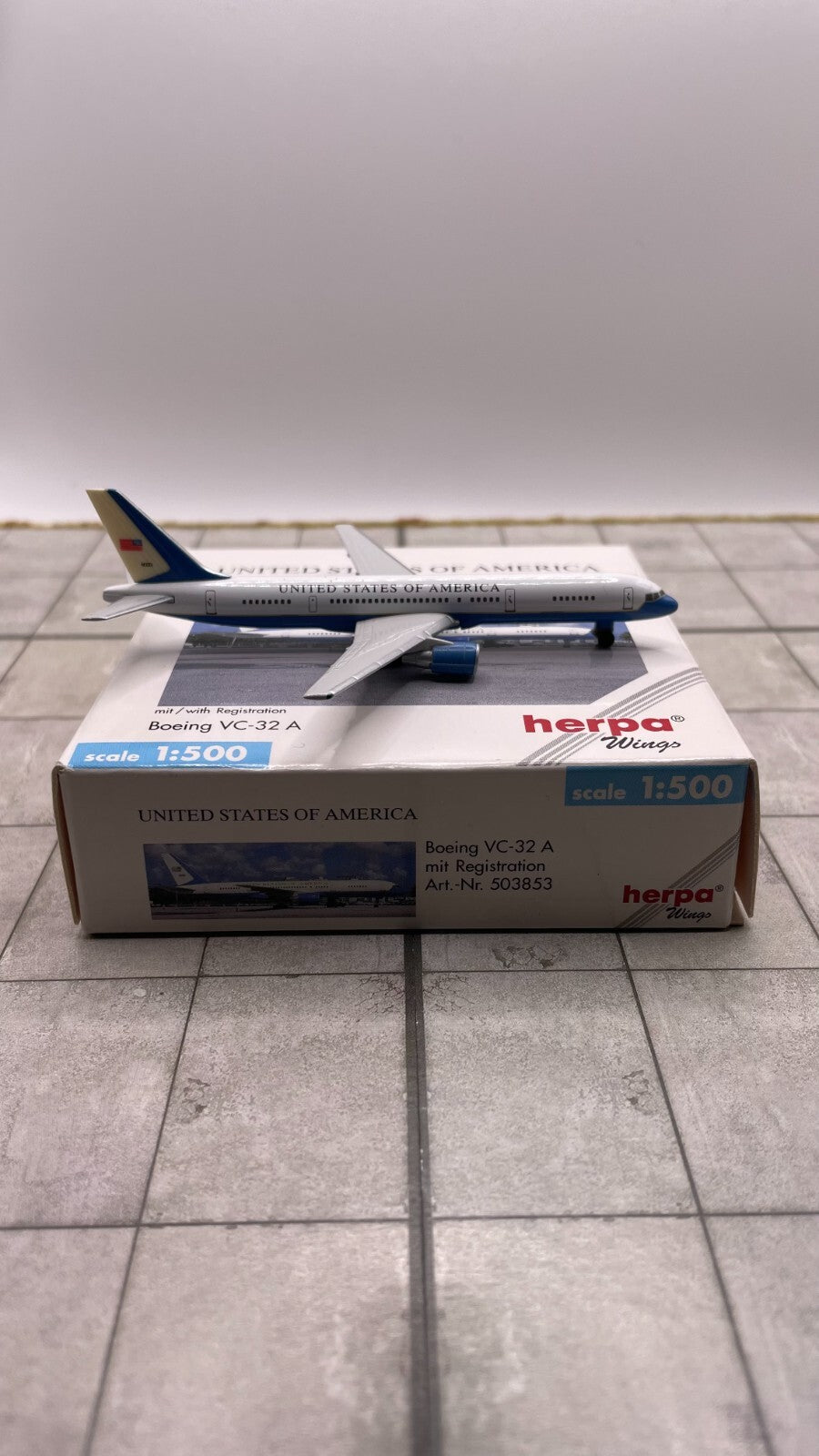 Herpa Wings 1:500 US Air Force Two Boeing VC-32A