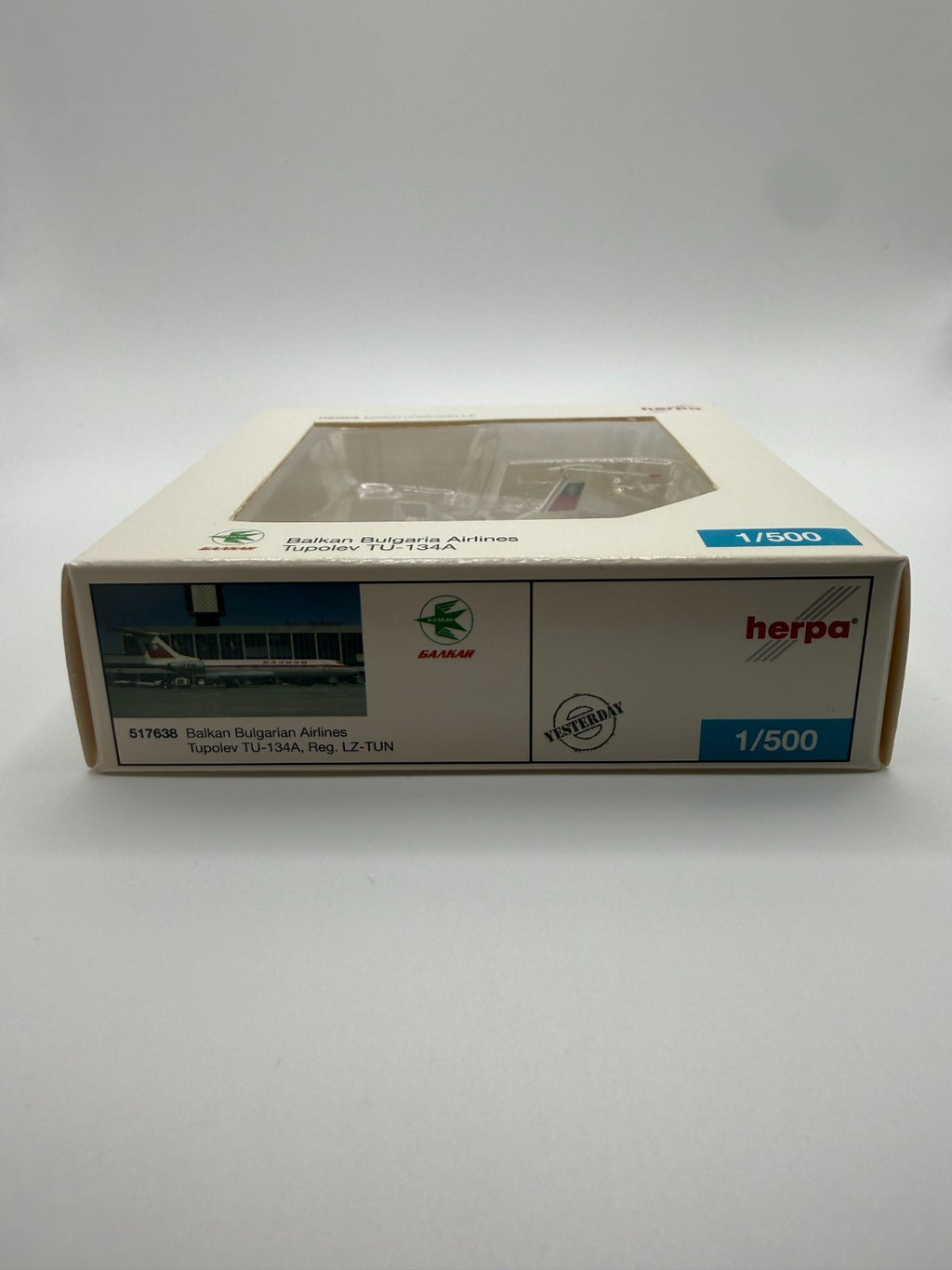 Herpa Wings 1:500 Bulgarian Air Charter Tu-134A