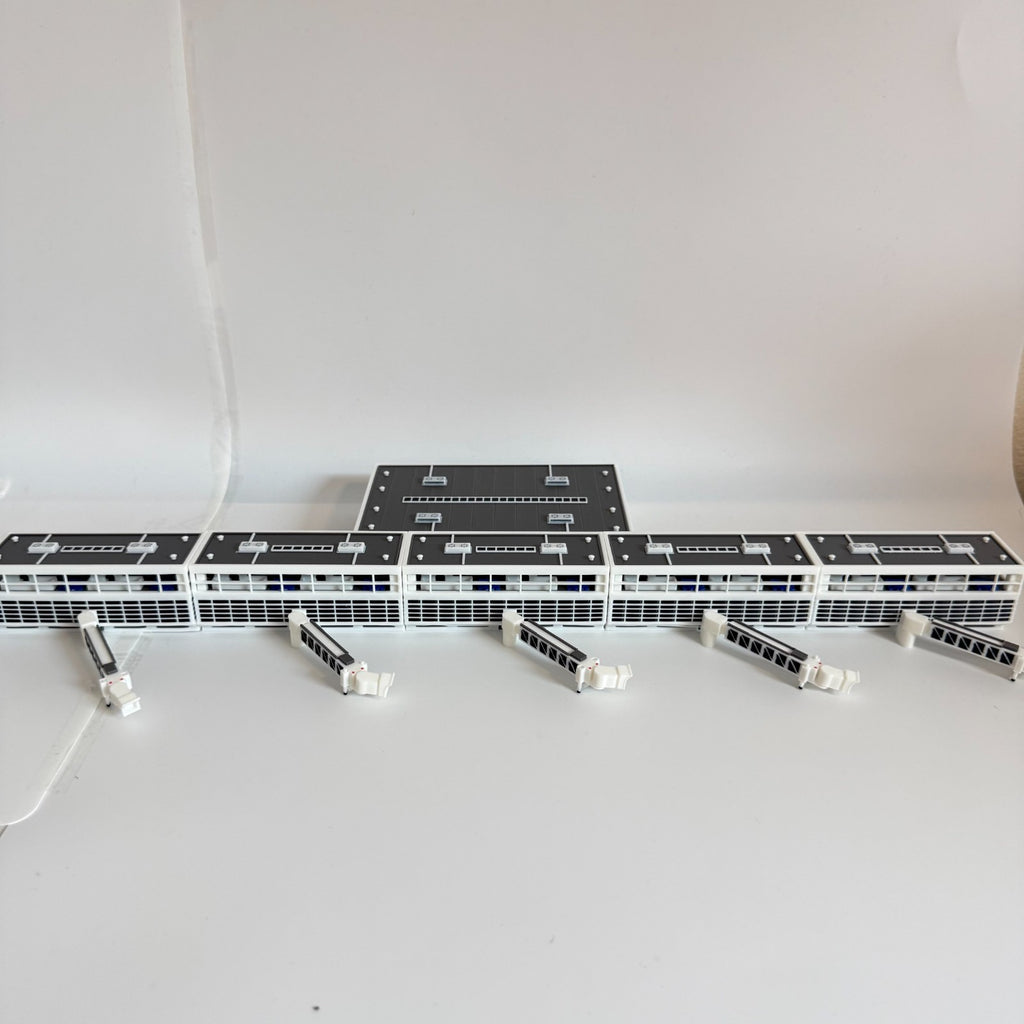 für Herpa Wings 1:500 / 1:400 Terminal Set V2 Flughafen Airport + Jet bridges