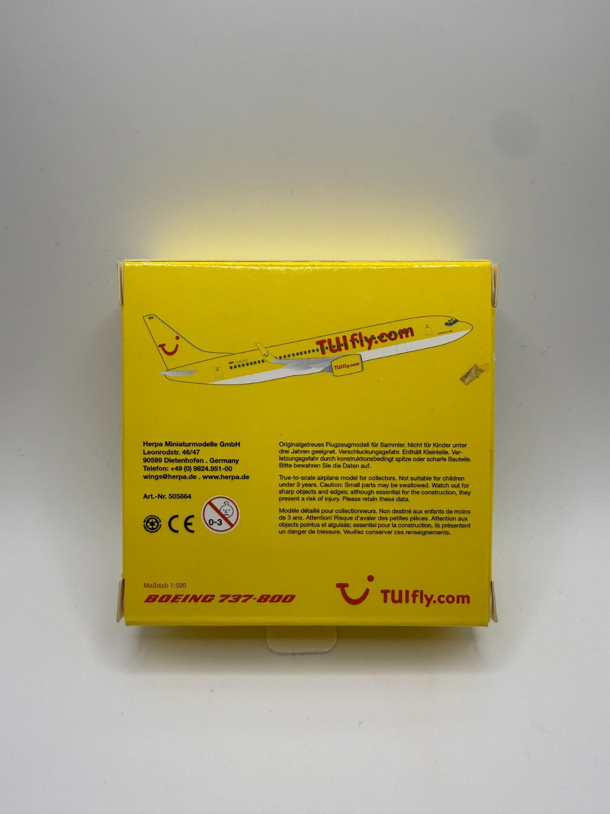 Herpa Wings 1:500 TUI 737-800 yellow