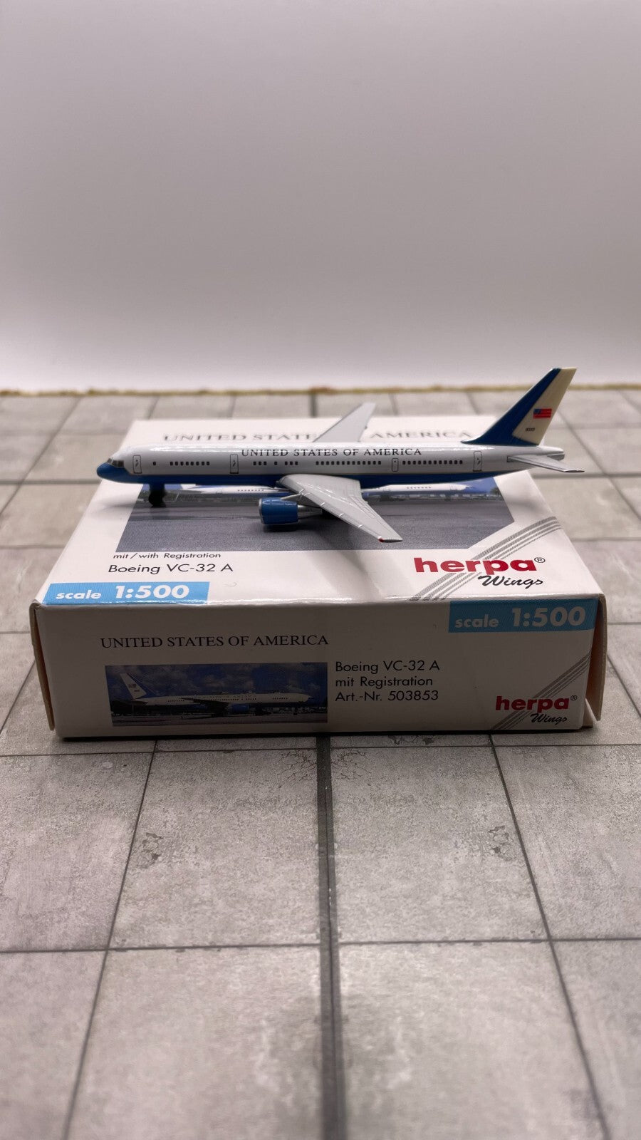 Herpa Wings 1:500 US Air Force Two Boeing VC-32A