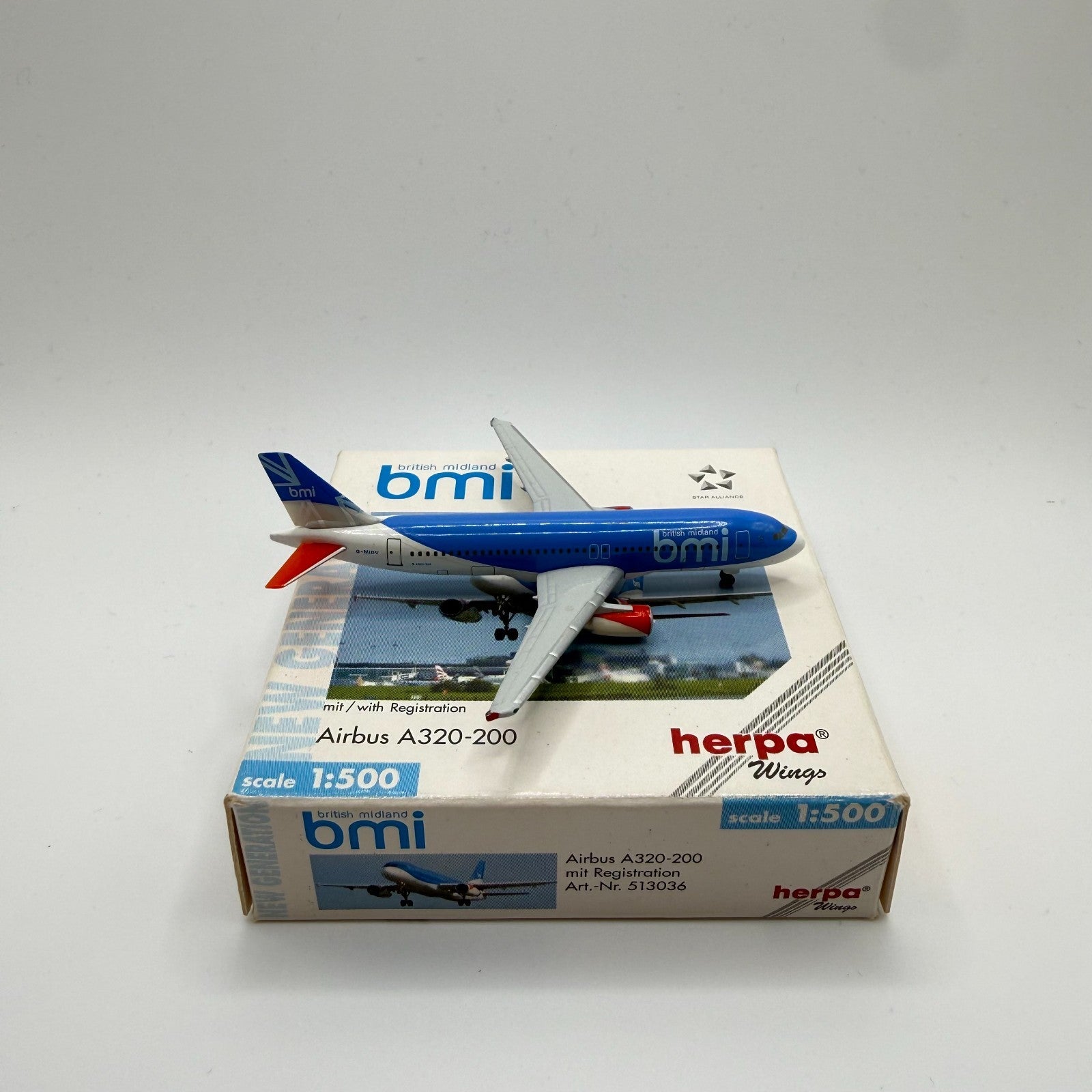 Herpa Wings 1:500 BMI British Midland A320