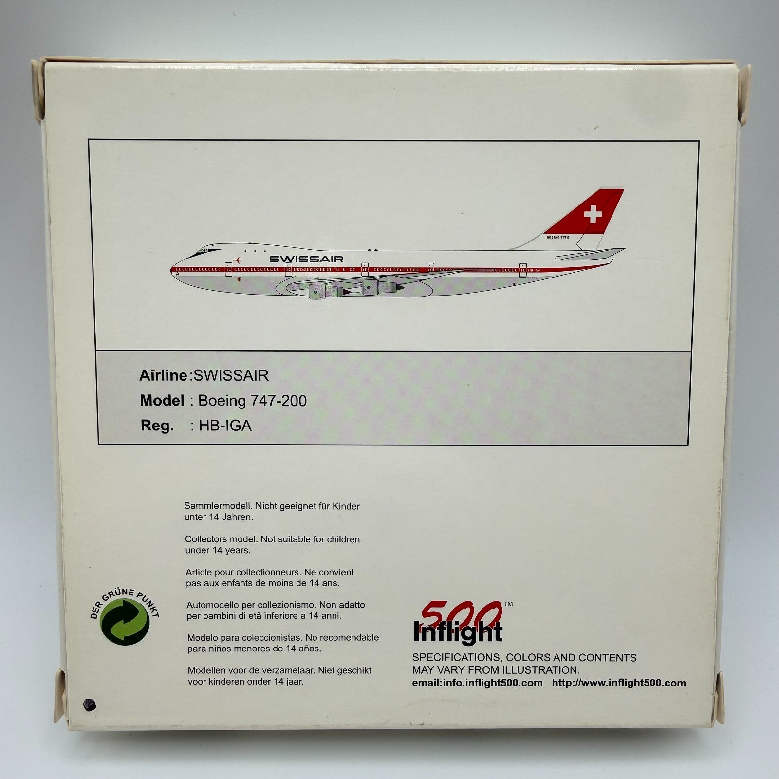 Herpa Wings 1:500 / Inflight500 Swissair 747-200