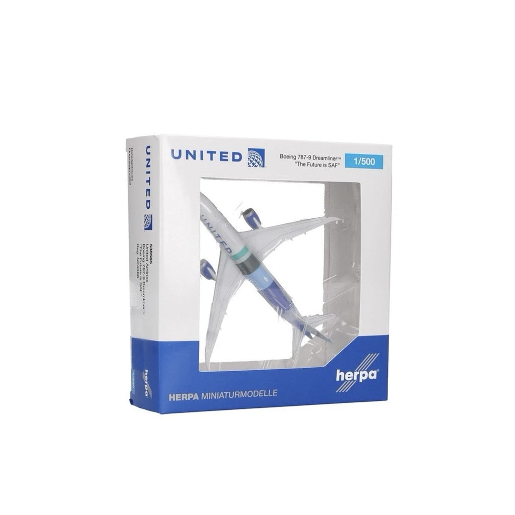 Herpa Wings 1:500 United Airlines 787-9 The Future Is SAF 538565