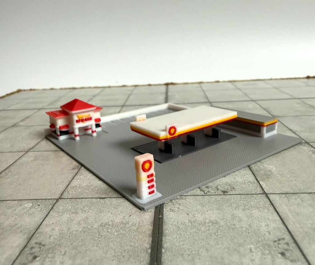 für Herpa Wings 1:500 Tankstelle Petrol Station Restaurant  / Airport Accessoire