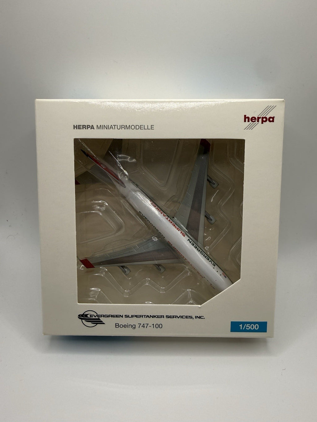 Herpa Wings 1:500 Evergreen Supertanker 747-100