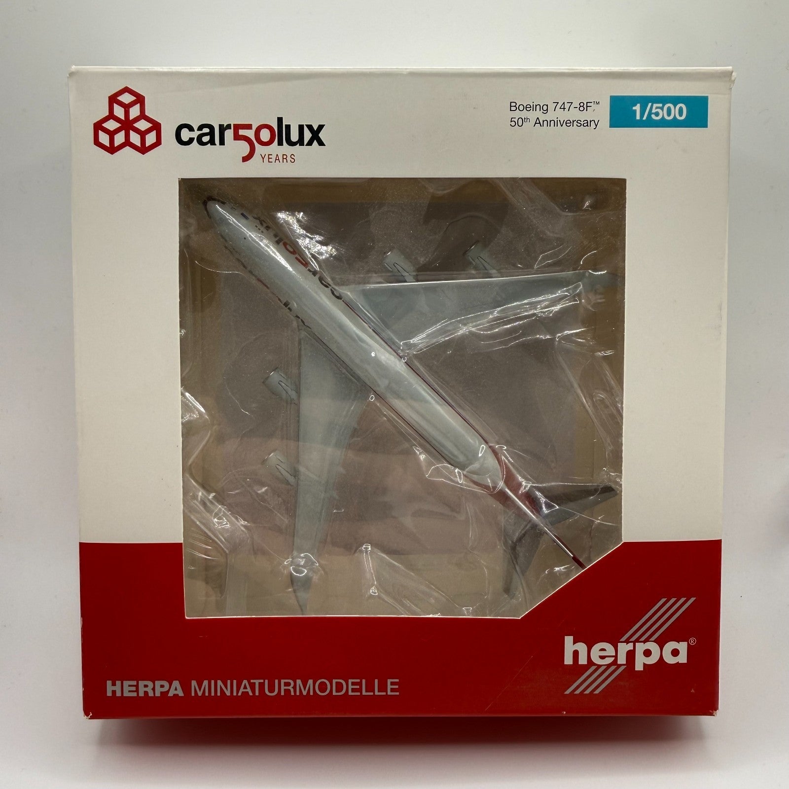 Herpa Wings 1:500 Cargolux 747-8F 50th Anniversary