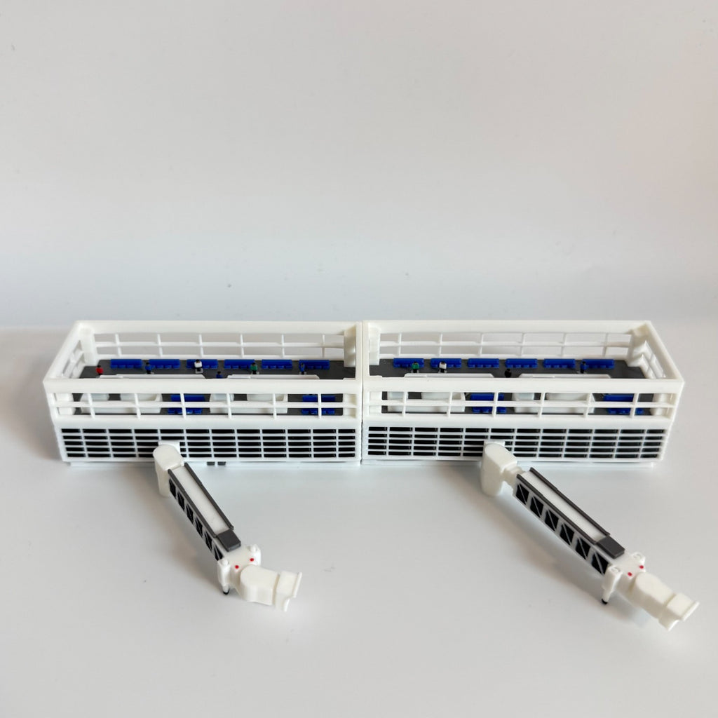 für Herpa Wings 1:500 / 1:400 Terminal Set V2 Flughafen Airport + Jet bridges