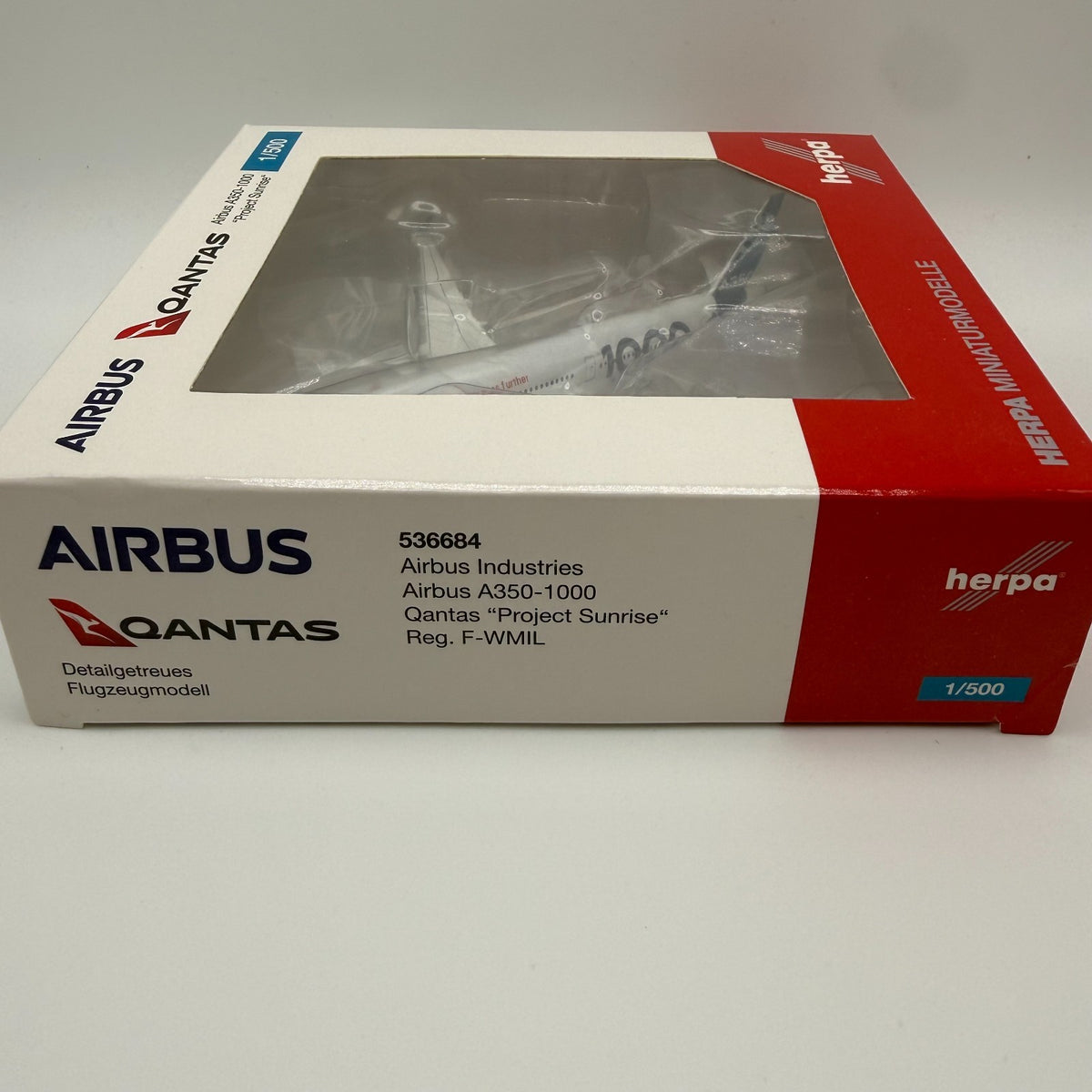 Herpa Wings 1:500 Qantas / Airbus Industries A350-1000 Project Sunrise