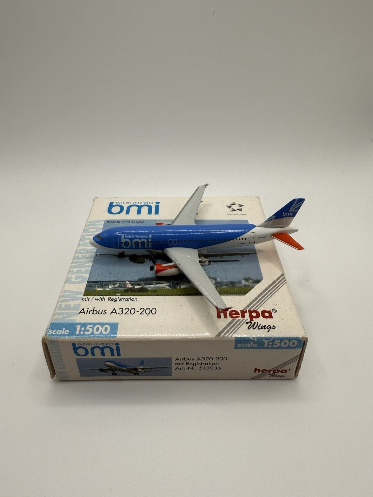 Herpa Wings 1:500 BMI A320