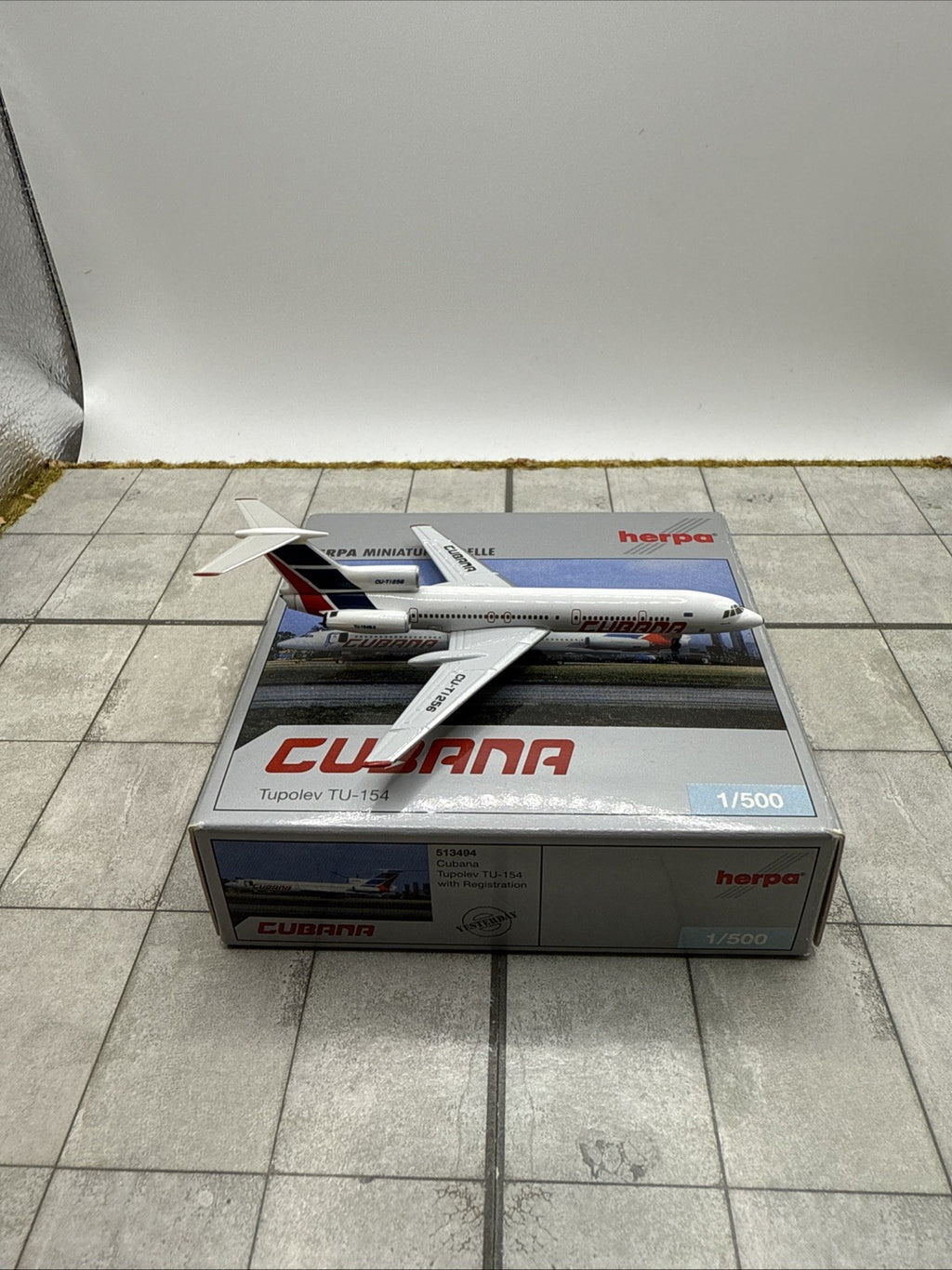 Herpa Wings 1:500 Cubana Tu-154