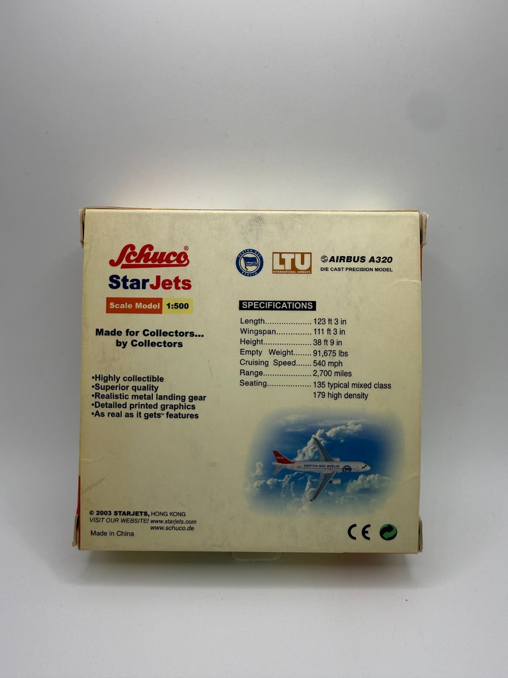 Herpa Wings / Star Jets 1:500 LTU A320 Hertha BSC Berlin