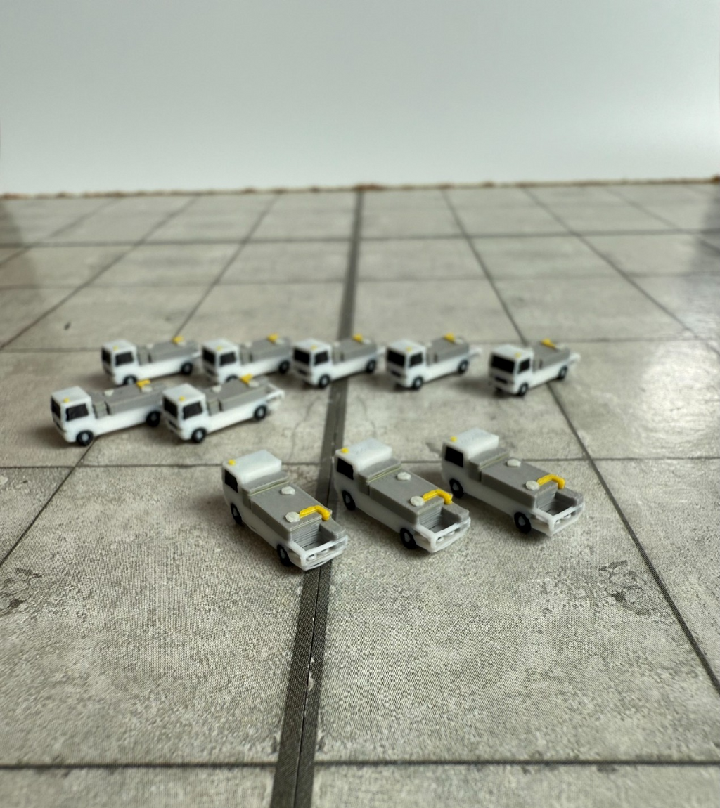 für Herpa Wings 1:500 / 1:400 10x  Lavatory trucks  GSE / Airport Accessoires