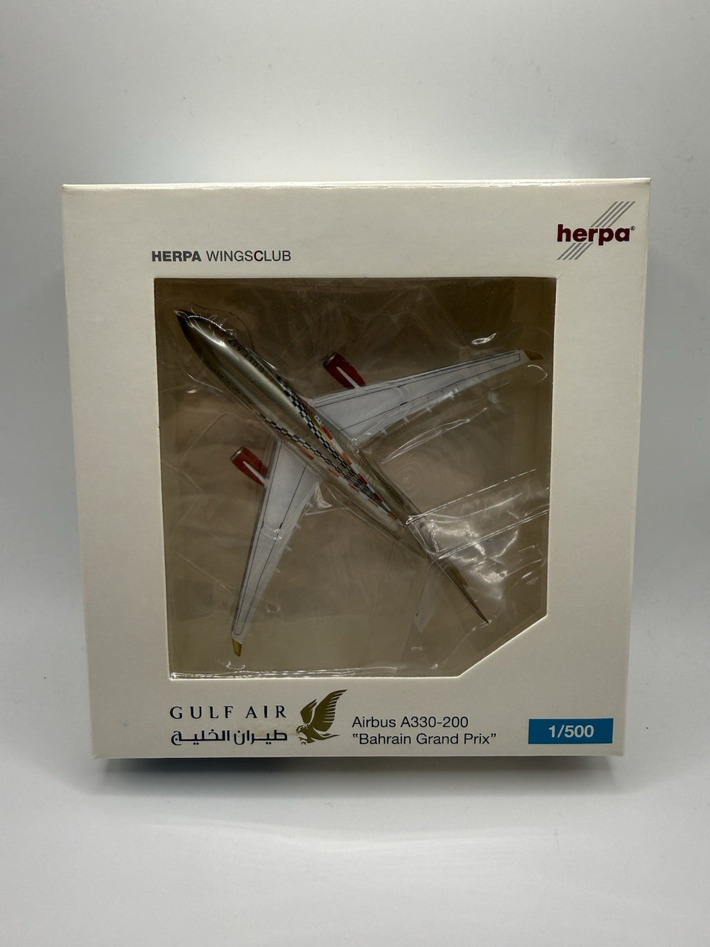 Herpa Wings 1:500 Gulf Air A330-200 Bahrain Grand Prix