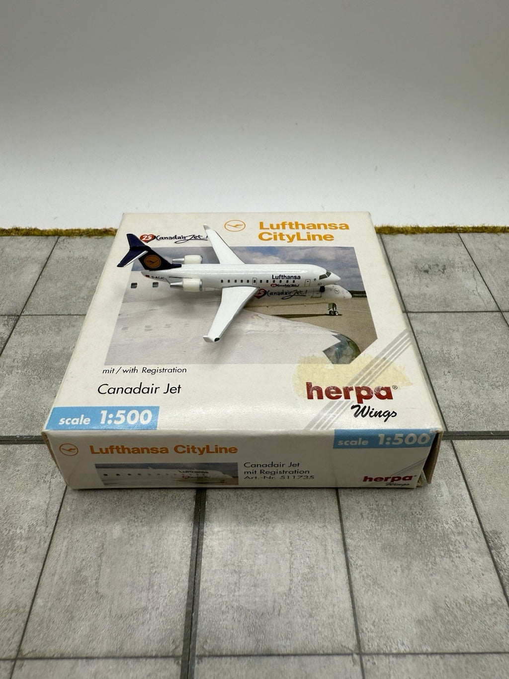 Herpa Wings 1:500 Lufthansa Cityline Canadair Jet