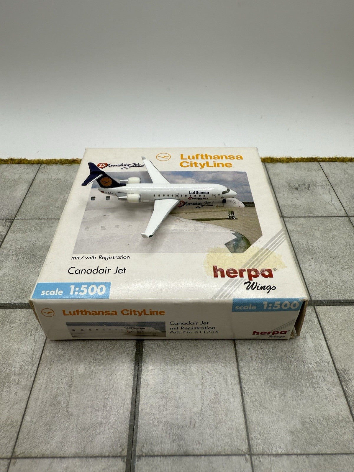 Herpa Wings 1:500 Lufthansa Cityline Canadair Jet