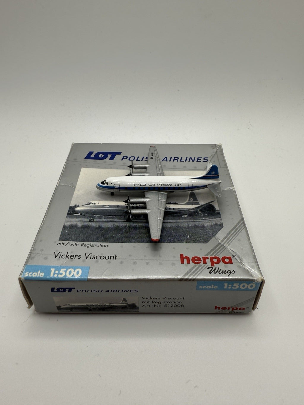Herpa Wings 1:500 LOT Vickers Viscount