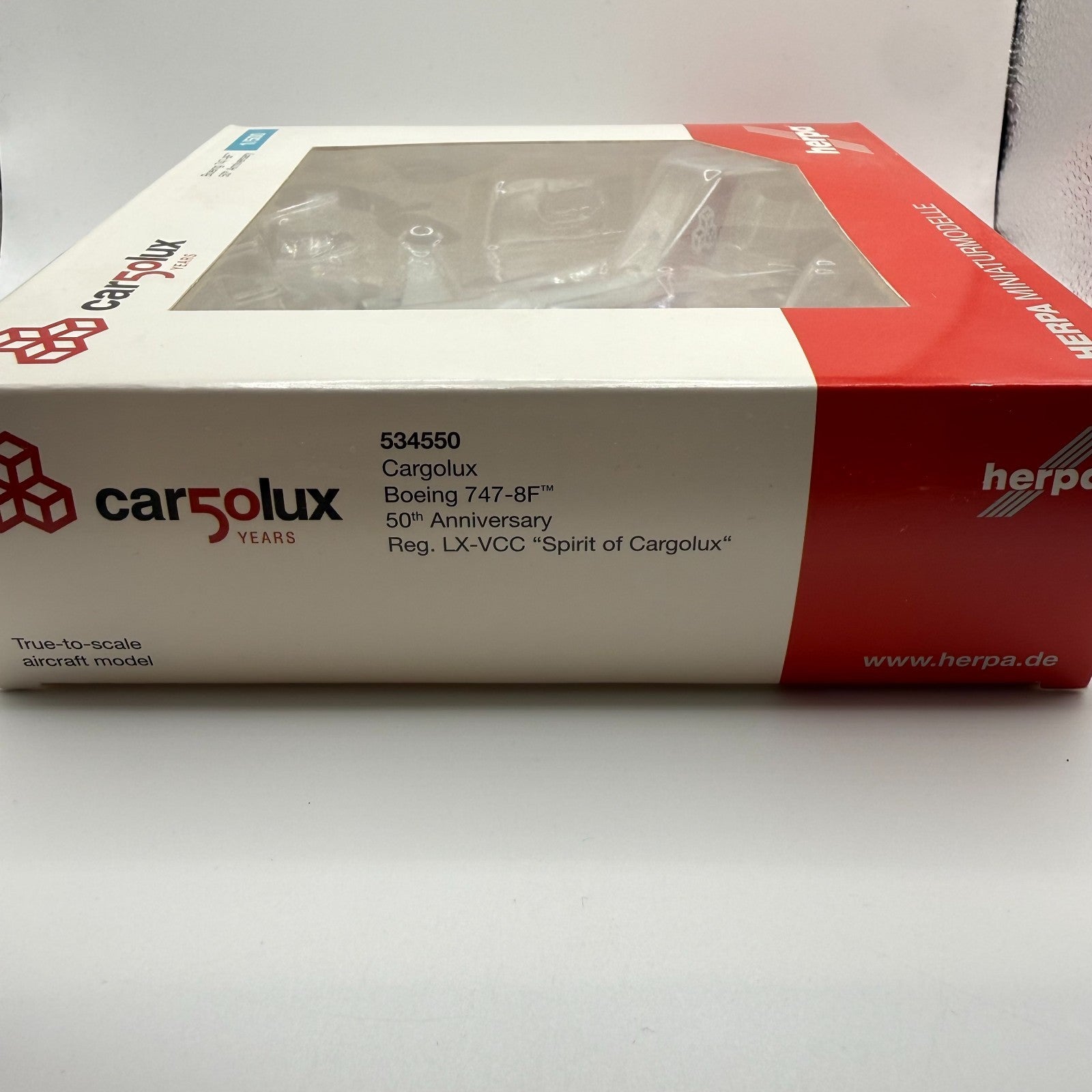 Herpa Wings 1:500 Cargolux 747-8F 50th Anniversary
