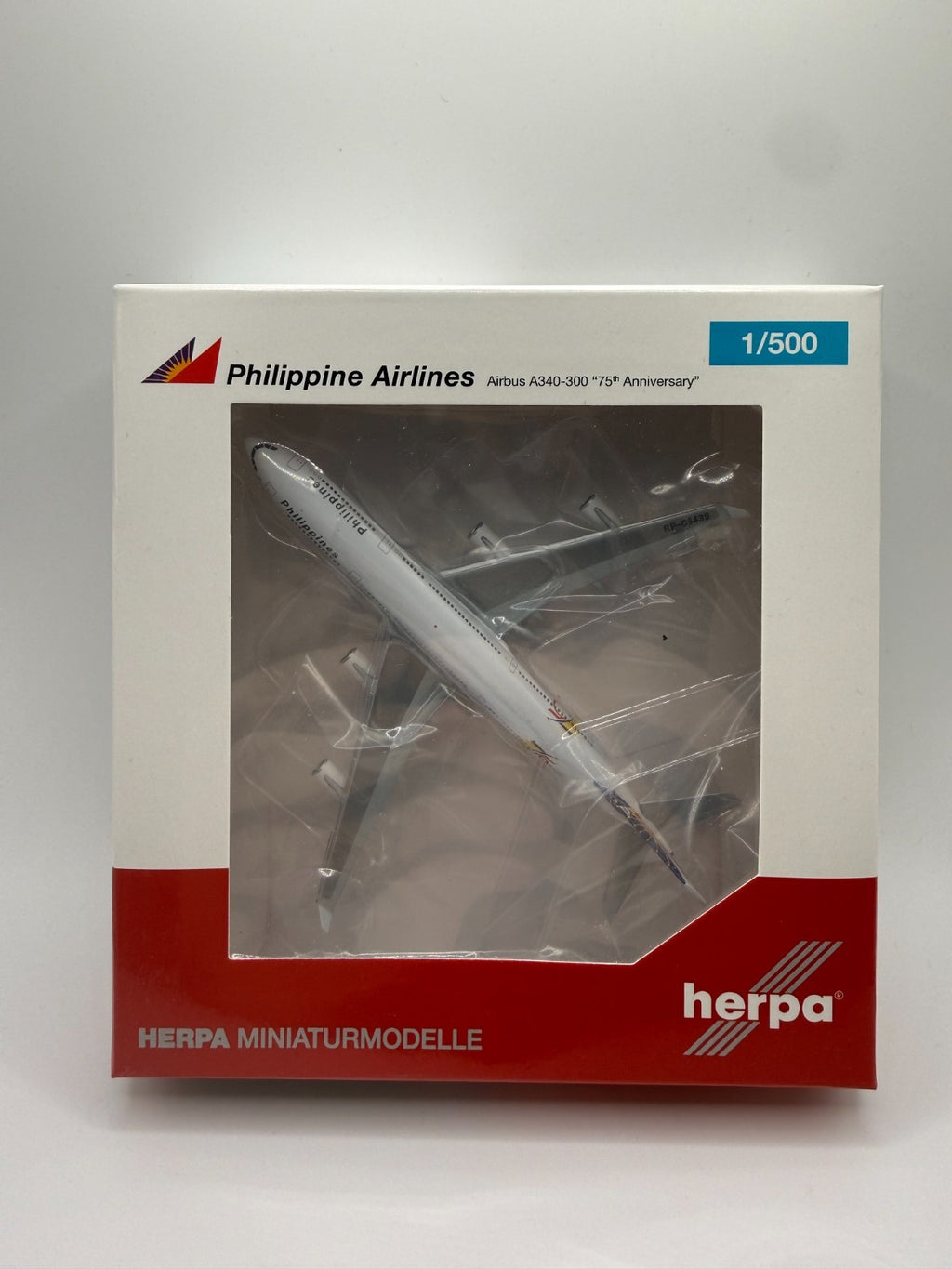Herpa Wings 1:500 Philippine Airlines A340-300 75th Anniversary