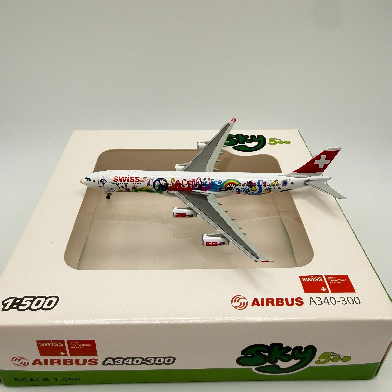 Herpa Wings 1:500 / Sky500 Swiss Airlines A340-300 special livery