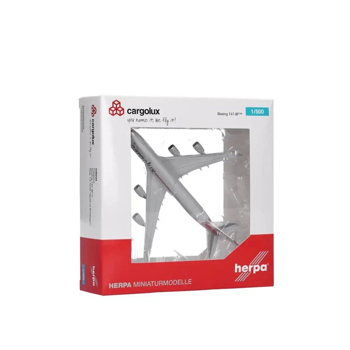 Herpa 1:500 Cargolux Boeing 747-8F LX-VCN 539234