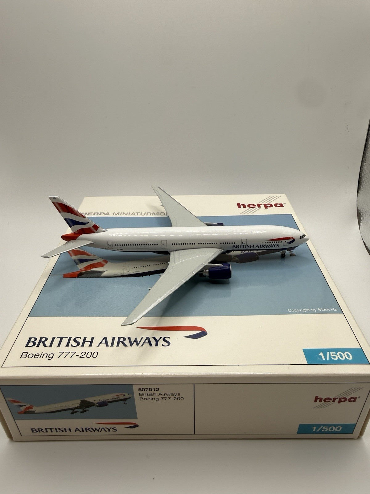 Herpa Wings 1:500 British Airways 777-200