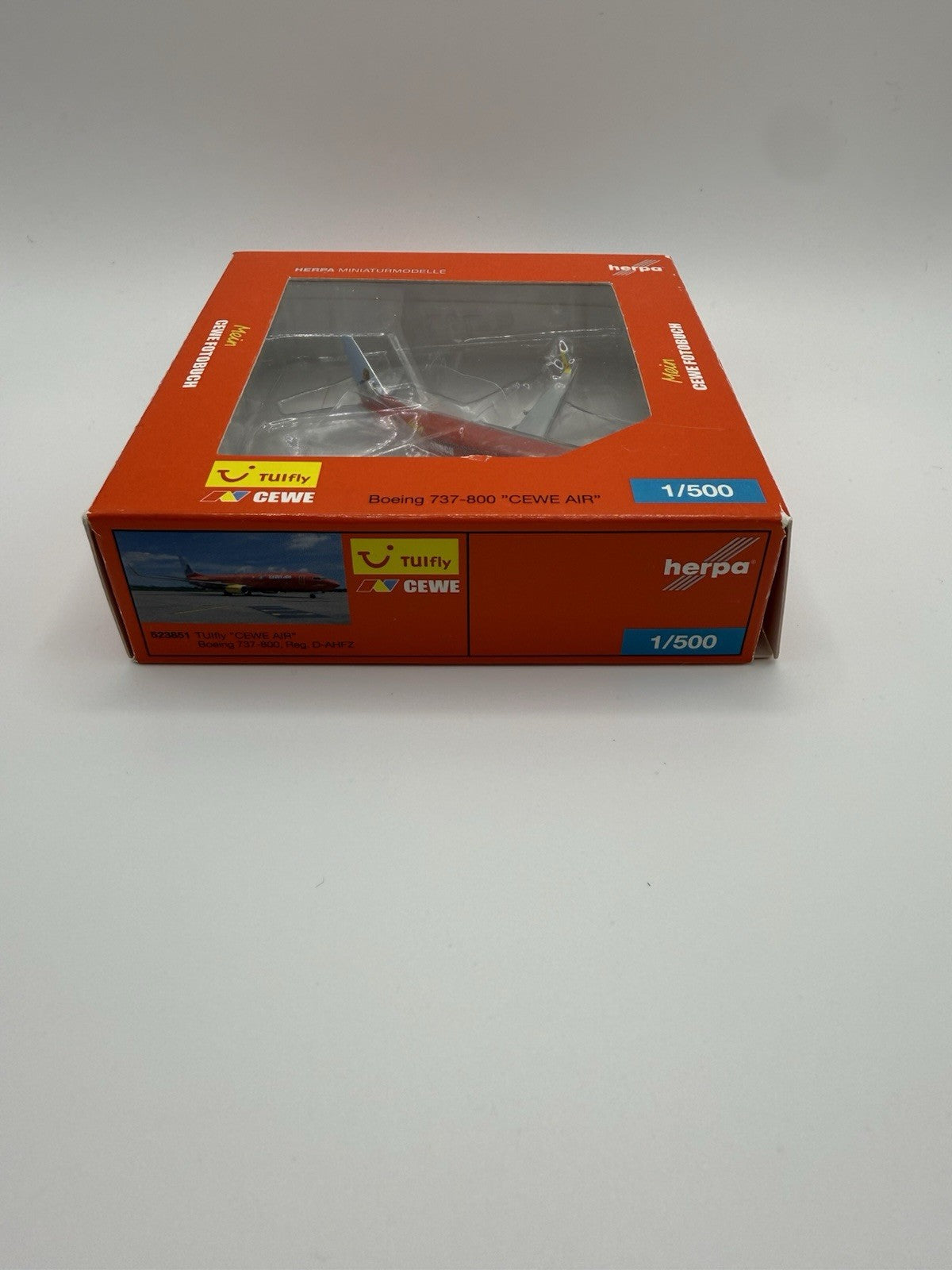 Herpa Wings 1:500 TUI 737-800 Cewe Fotobuch
