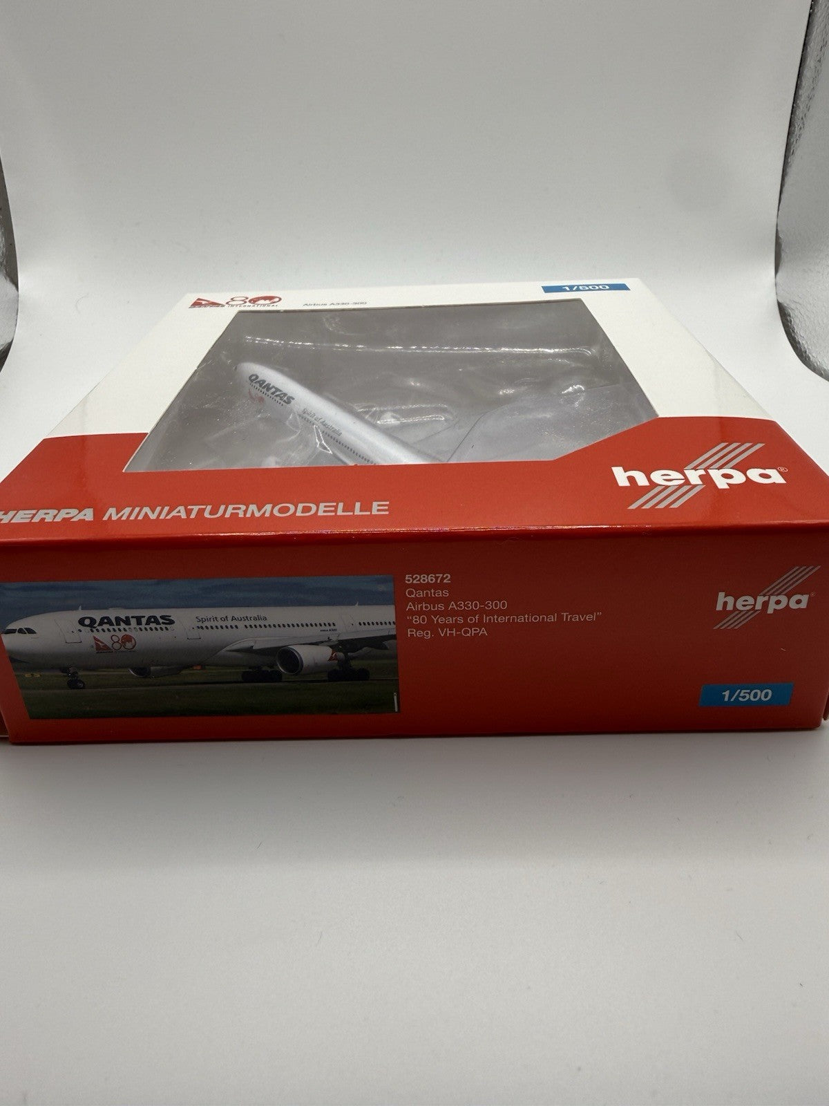 Herpa Wings 1:500 Qantas A330-300 80 Years