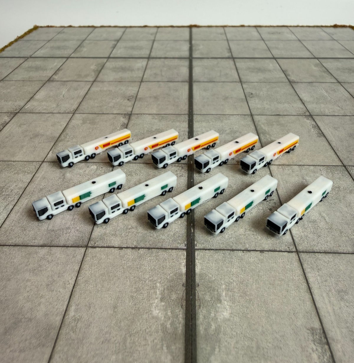 für Herpa Wings 1:500 / 1:400 10x Fuel truck Tanklastwagen  GSE / Airport