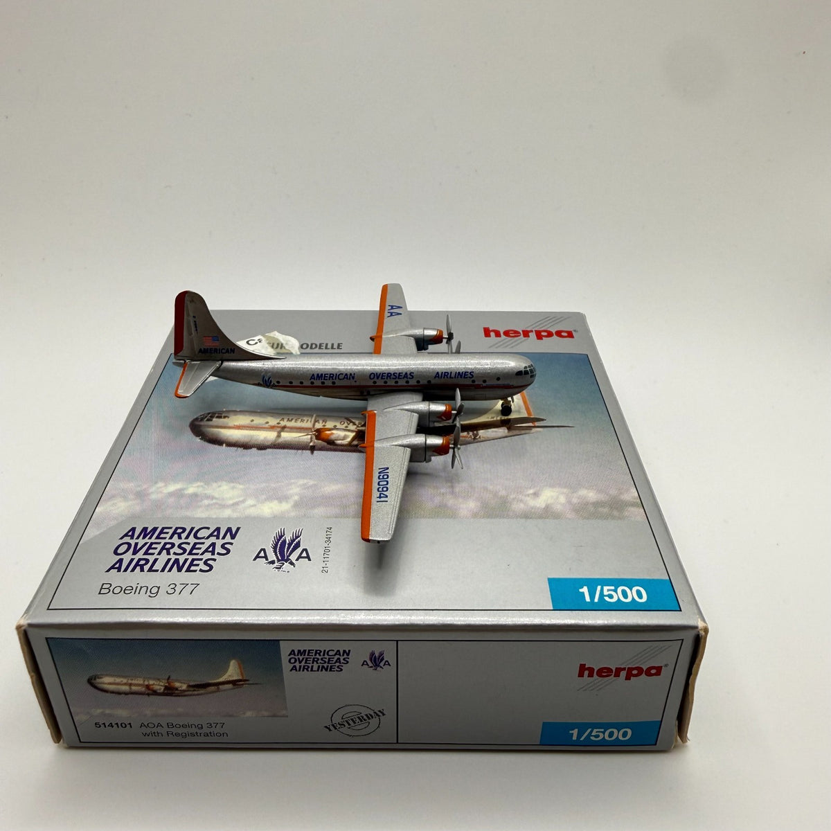 Herpa Wings 1:500 American Overseas Airlines Boeing 377